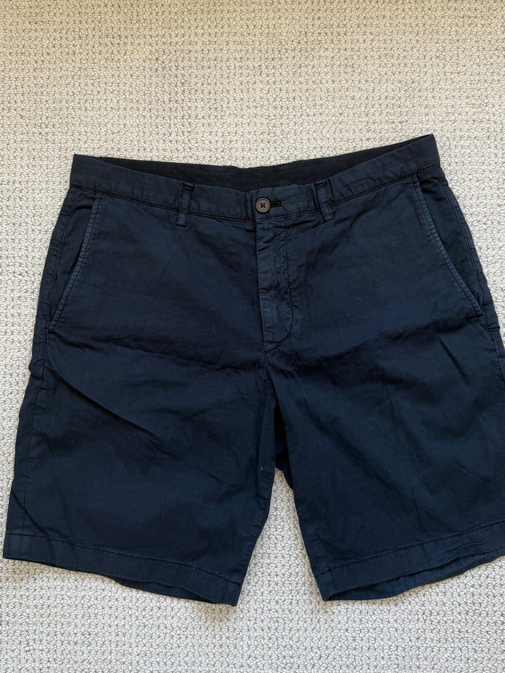 Theory Men's Navy Chino Shorts